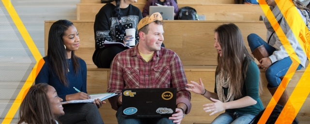 Group of students chatting